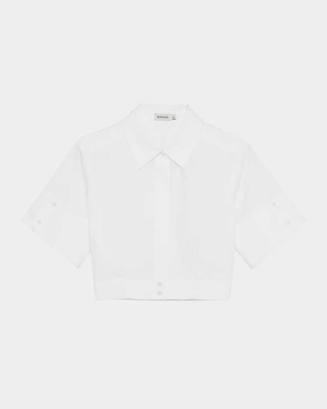 Bernie Pleated Short-Sleeve Shirt